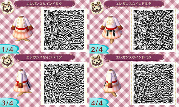 【とび森】エレガンスなインドミタ？【QRコード】