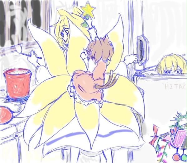 藍しゃま動かないで～！