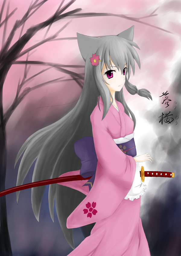 落桜
