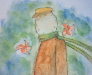 過去絵:旅人