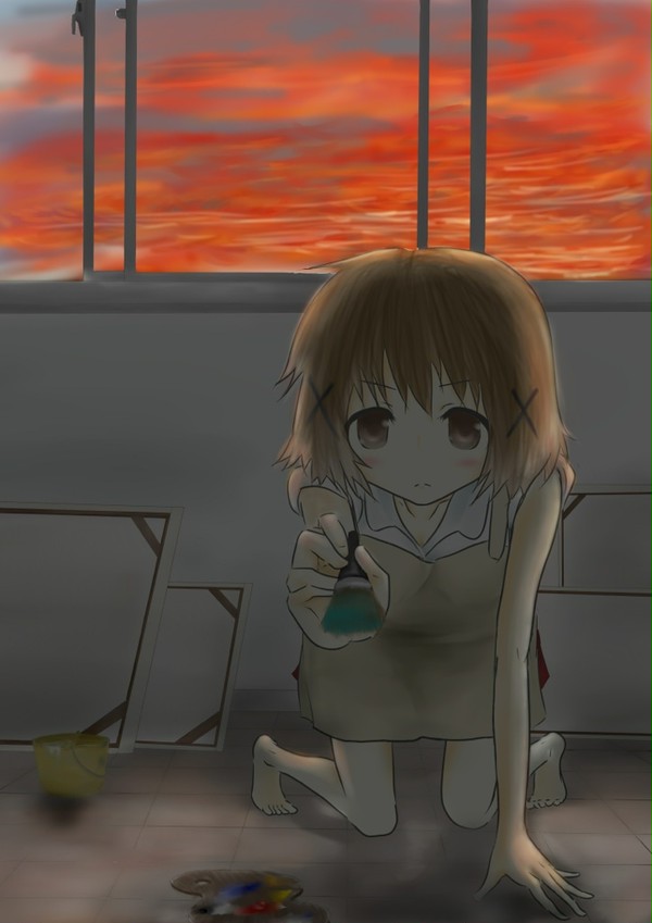 夏休みの美術室