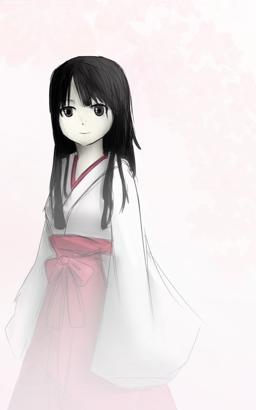 巫女さん。