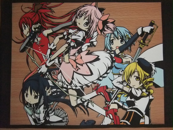 【切り絵】　魔法少女　【魔法少女まどか☆マギカ】 色付きver