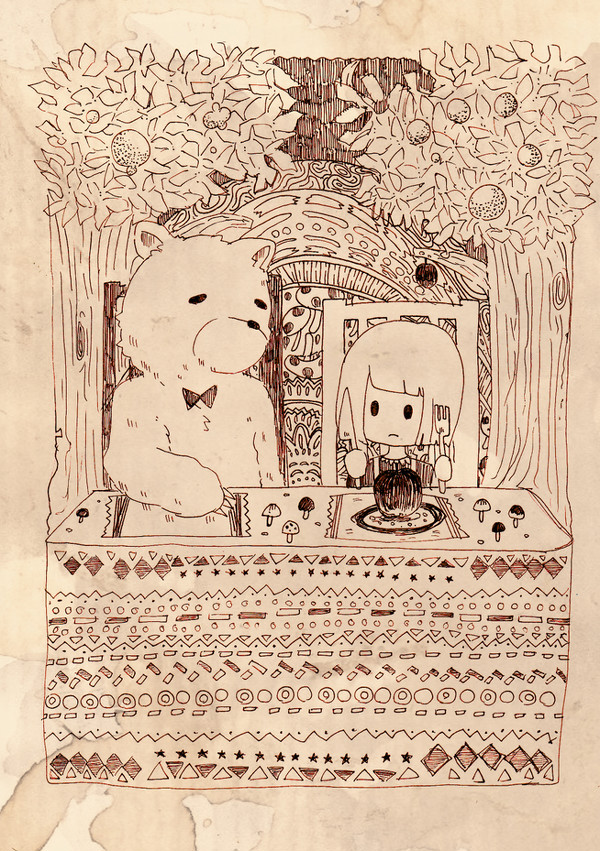 「　たべないの？　」