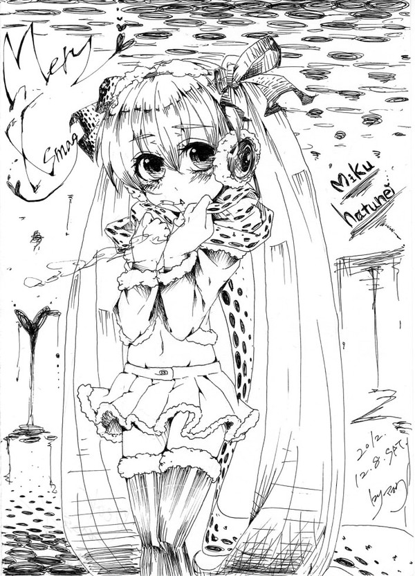 雪みくー