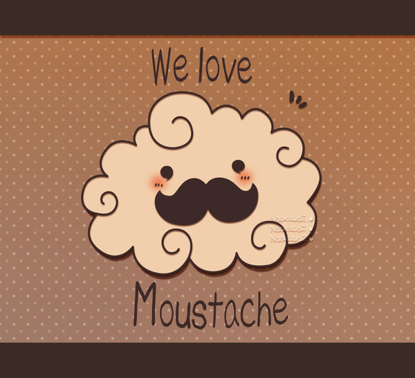 Moustache kumo chan