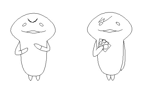 【ぬりえ】零式なめこ