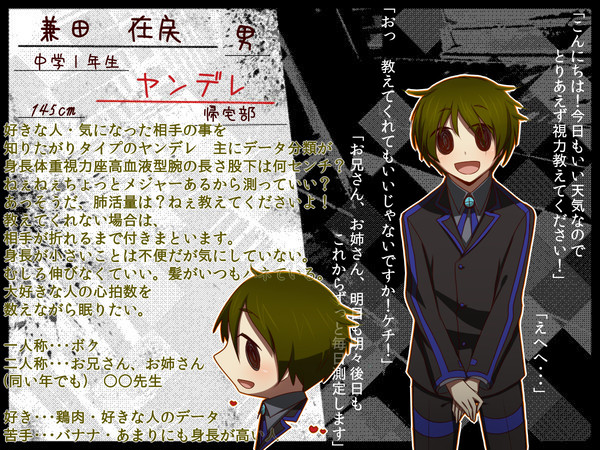 【ヤンデレ学園】兼田　在戻【生徒】