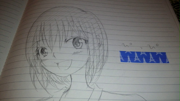 リア友の誕プレ用に描いた