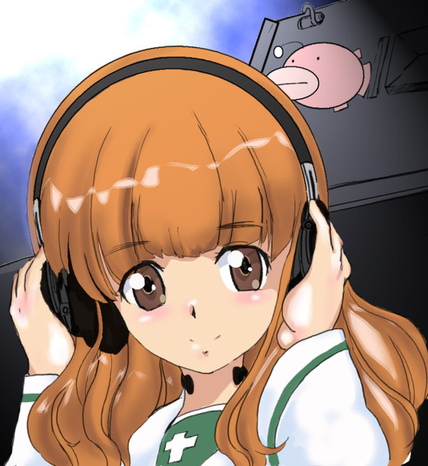 ヘッドフォン女子