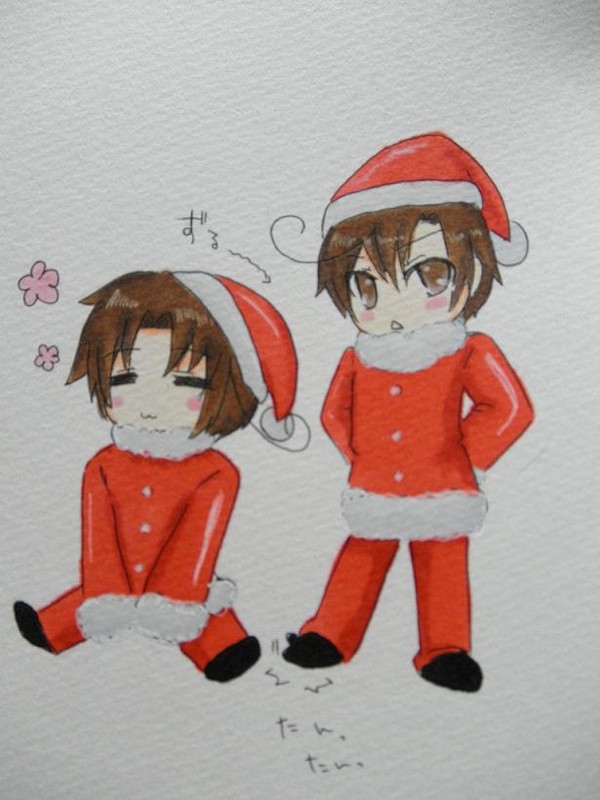 サンタたち。