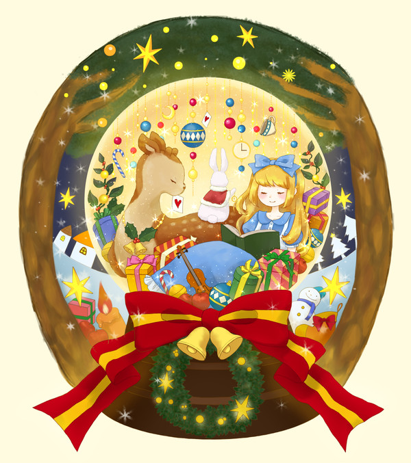 Alice in Snow Globe
