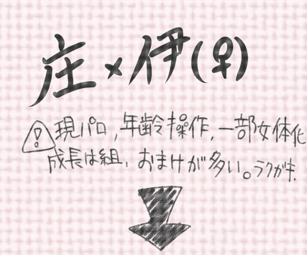 【庄伊♀】庄ちゃんがいない記念日