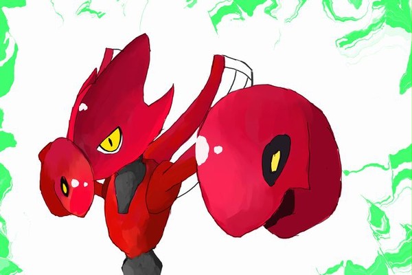 ハッサム　の　にらみつける！