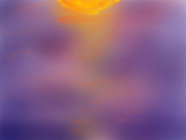 海に映る夕日
