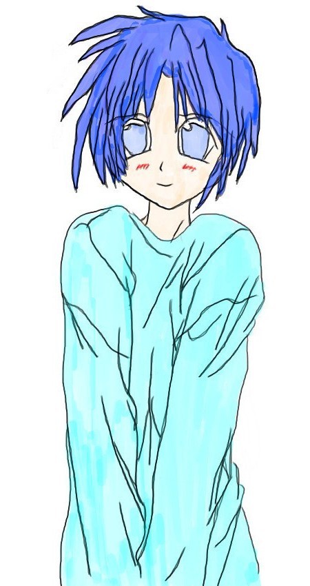 青髪っ子