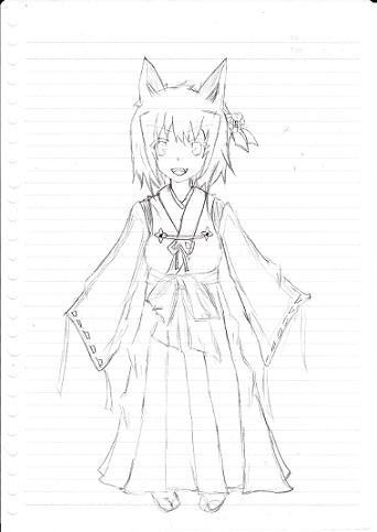 年賀状線画