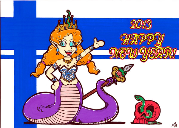 新年 de 蛇ねーちゃん
