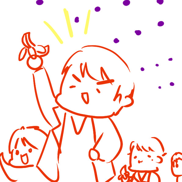 ブイらくがき