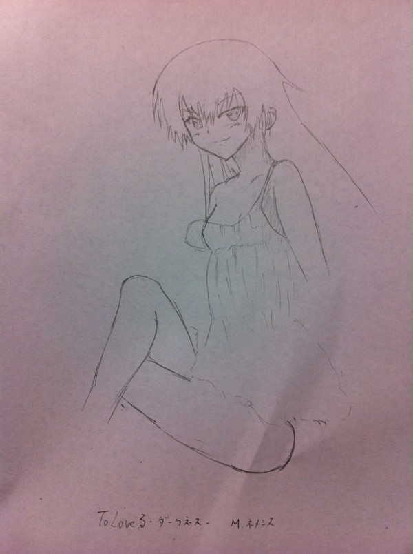 勉強の合間に描いた
