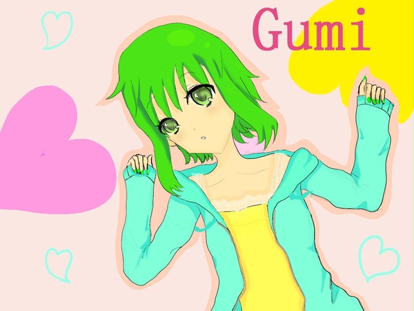 ボカロのGumiさん描いてみました！
