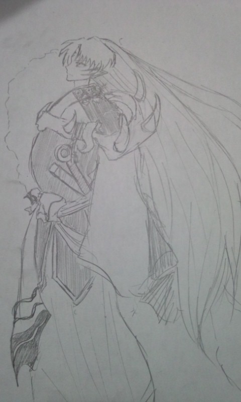 殺生丸描いてみた