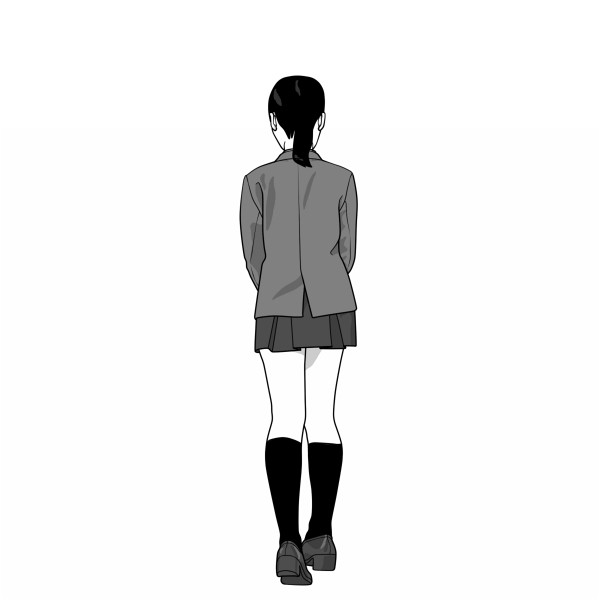 ブレザー服生徒