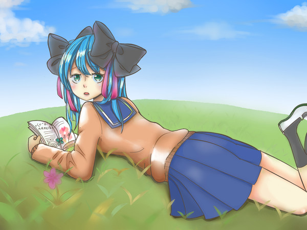 何読んでるんですか？ミクちゃん？