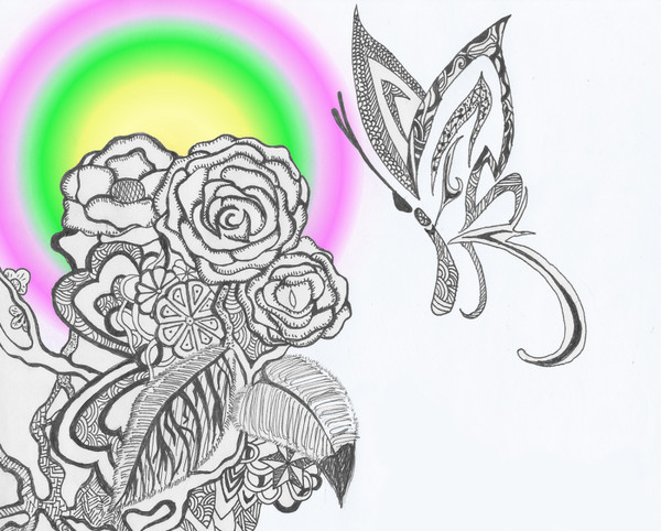 華と蝶