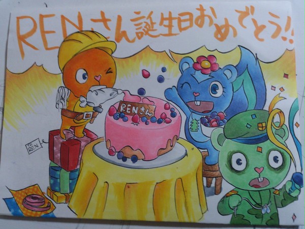 RENさん(*^▽^*)誕生日おめでとうー！