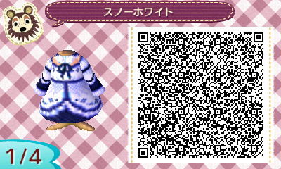 【とび森】スノーホワイトなドレス【マイデザイン】