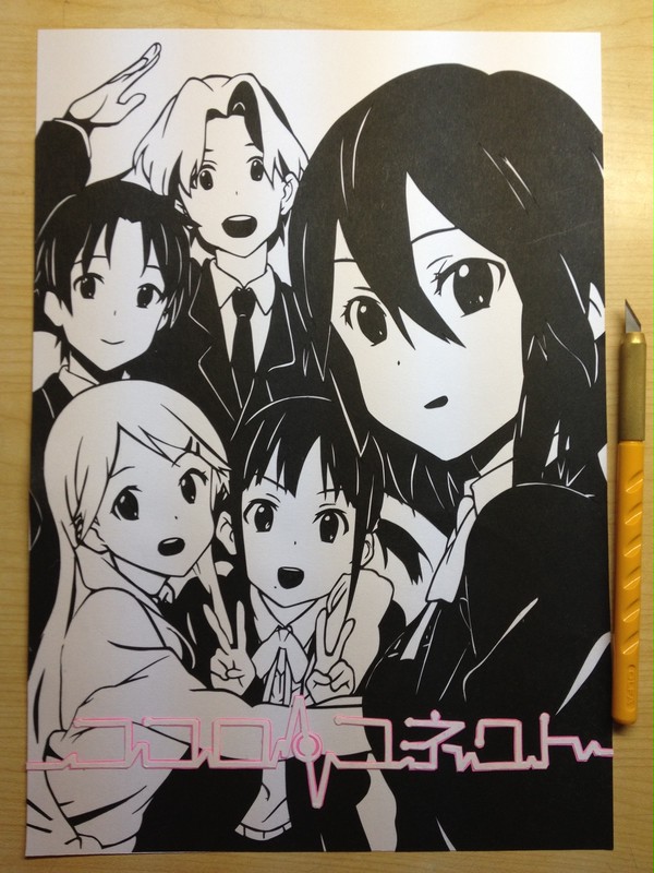 ココロコネクト　切り絵