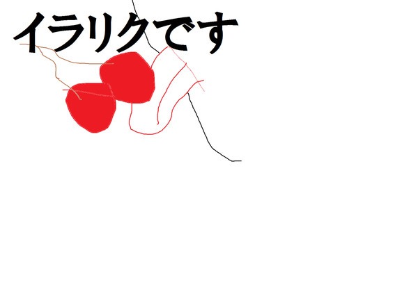 さくらんぼを舐めている女の子をイラストリクエストします