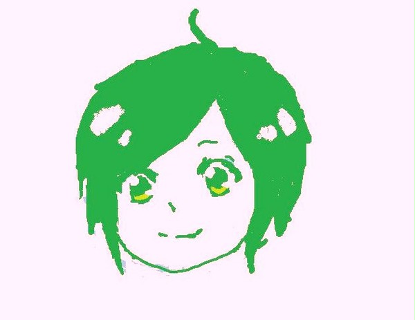 緑毛の子