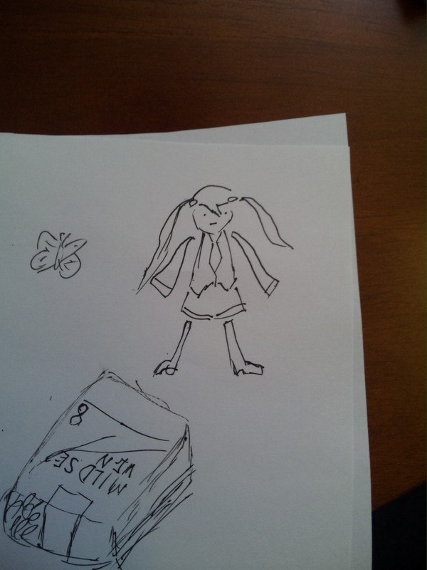 落書きミクと何か