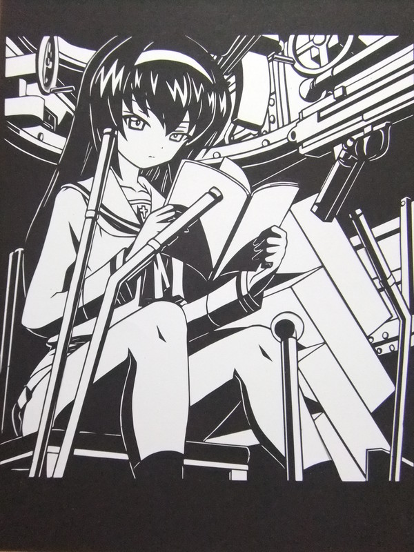 【切り絵】　冷泉麻子　【ガールズ＆パンツァー】
