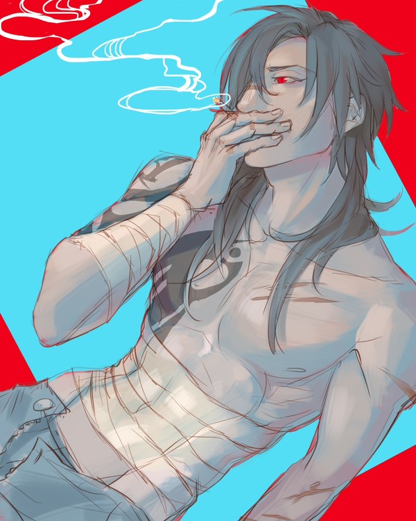 【落書き】菸【DMMd】