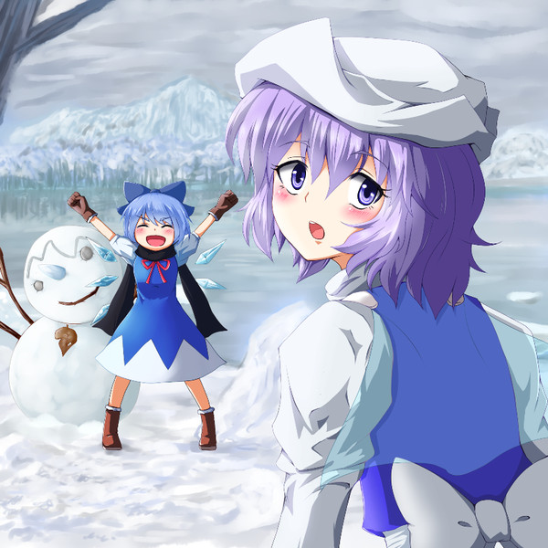 レティさんとチルノ