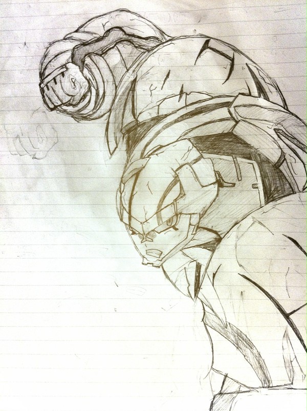 ヒーローマン落書き