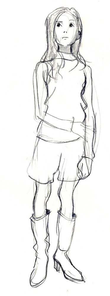 【１/１９(土)のクロッキー会で描かれた絵】その(８)
