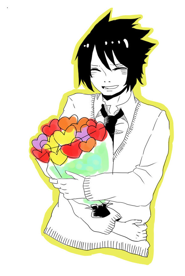 花束をあげる・・・