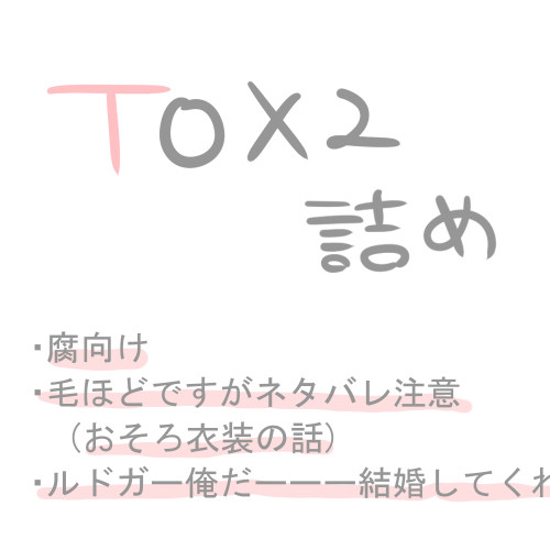 【腐向け】TOX2詰め