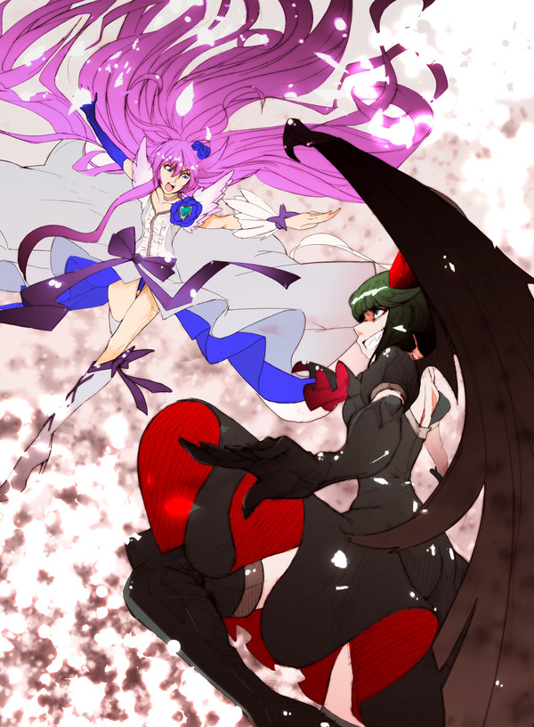 キュアムーンライト対ダークプリキュア
