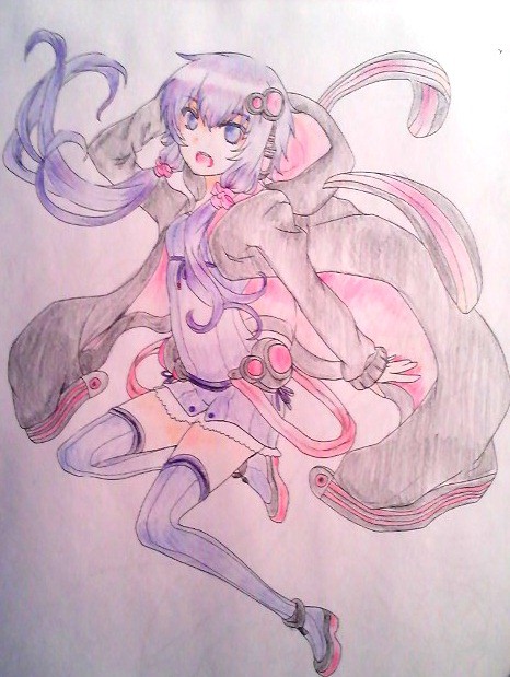 色鉛筆で結月ゆかり