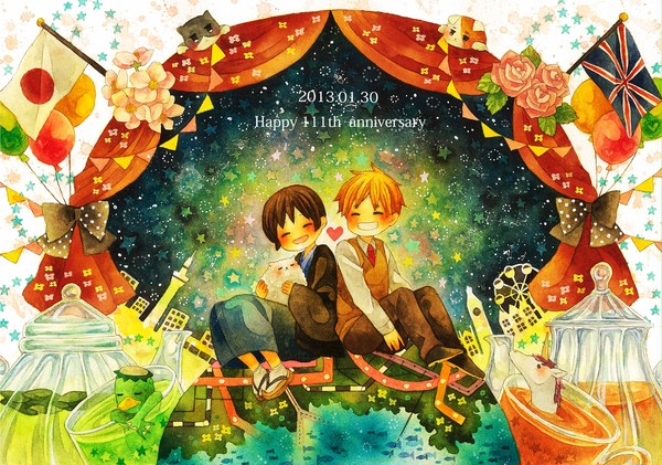 島国記念日2013+水彩メイキング