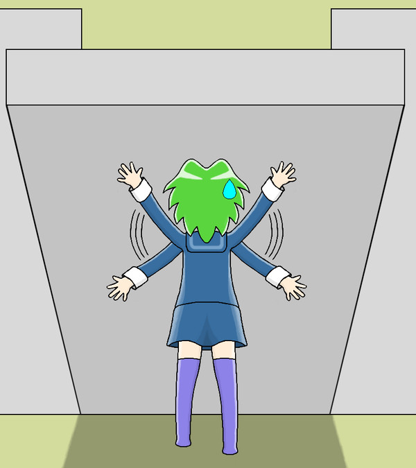 倒れてくる壁（トラップ）