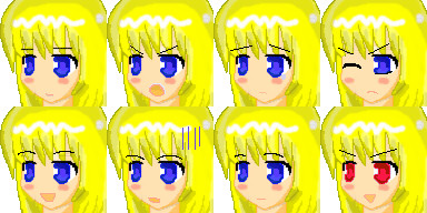 ロマサガ３　モニカの顔グラ