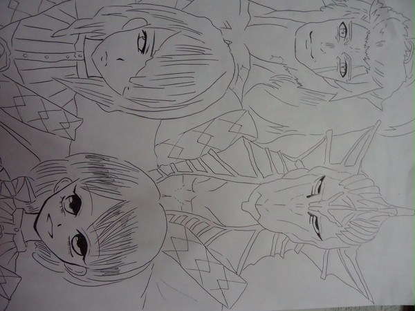 下書き・・・。ペン入れしたもの
