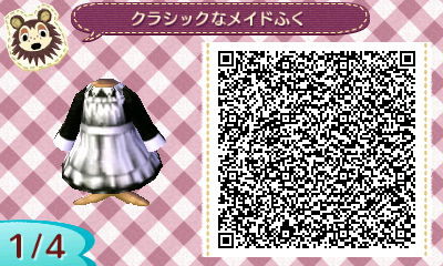 とび森マイデザ/クラシックなメイド服