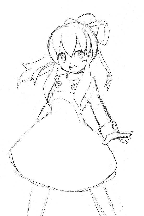ロールちゃん（下描き）